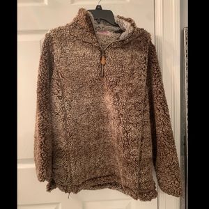 🐻 PinkLily snowy daydreams quarter zip pullover